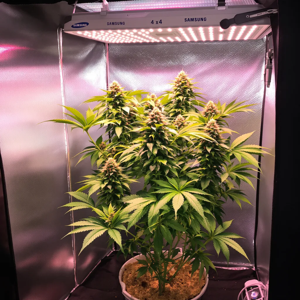 Tyson cannabis plant in flowering stage — 60-100 cm autoflower