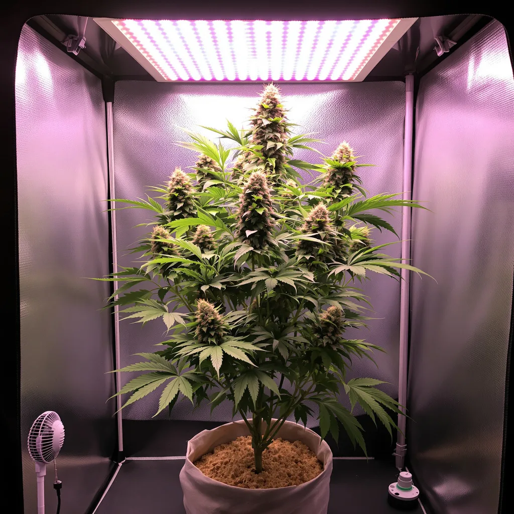 U2 Kush cannabis plant in flowering stage — 60-100 cm autoflower