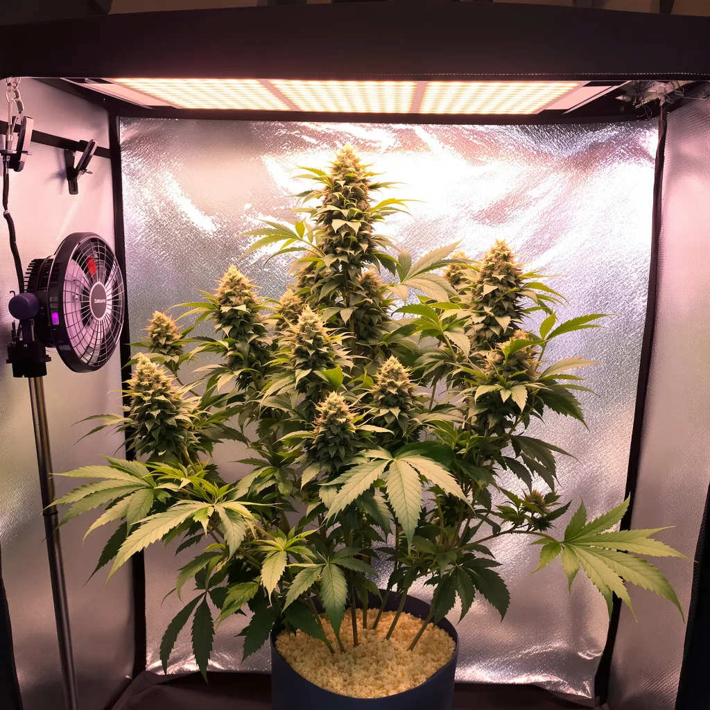 UW cannabis plant in flowering stage — 90-130 cm feminised