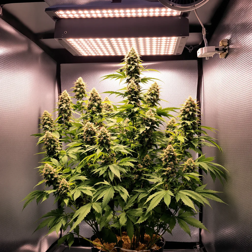 Venus OG cannabis plant in flowering stage — 60-100 cm autoflower