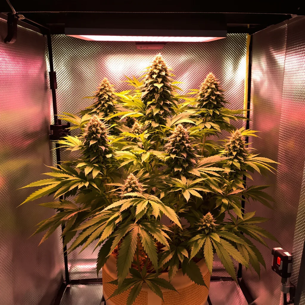 West OG cannabis plant in flowering stage — 60-100 cm autoflower