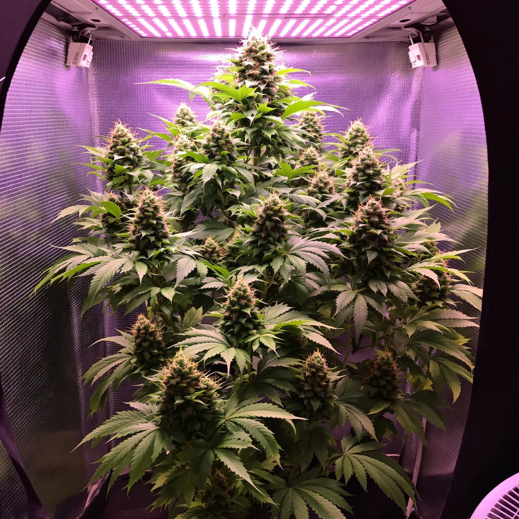 White Berry cannabis plant in flowering stage — 120-180 cm feminised