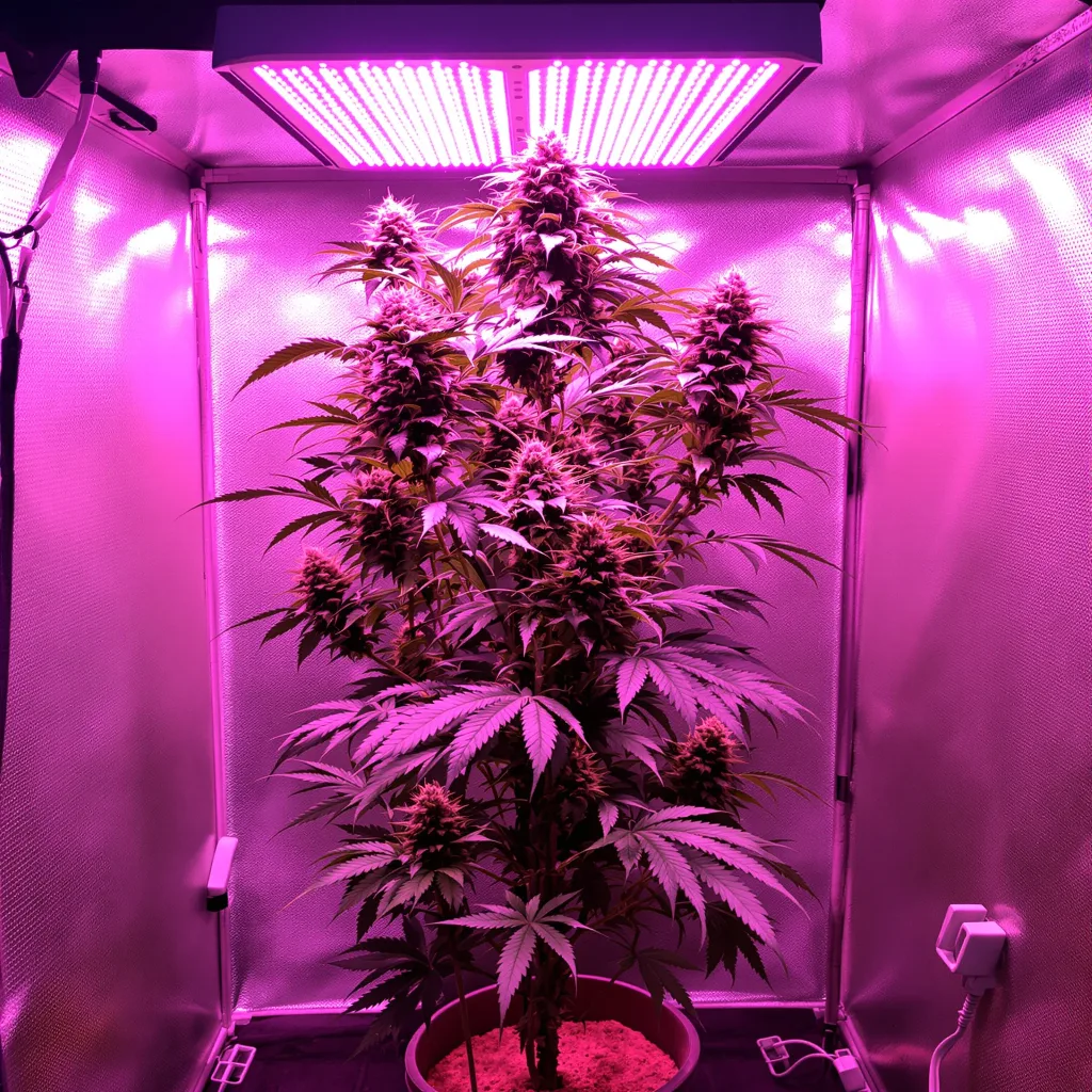 White Buffalo cannabis plant in flowering stage — 60-100 cm autoflower