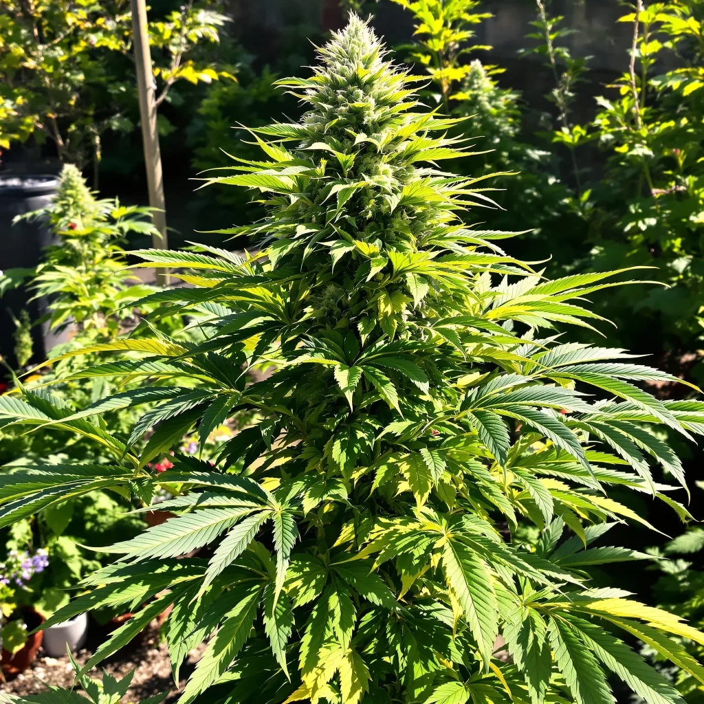 White Fire 43 77% indica / 23% sativa flower with visible trichomes