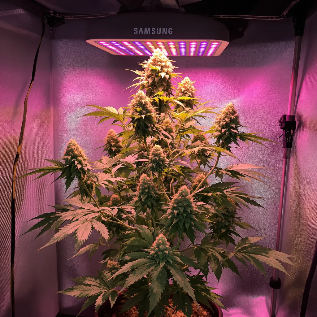 White Kush cannabis plant in flowering stage — 70-90 cm feminised