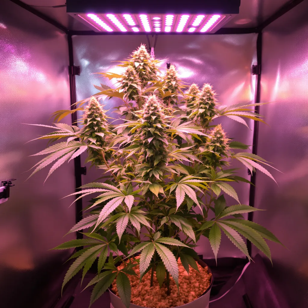 White Rhino cannabis plant in flowering stage — 60-100 cm autoflower