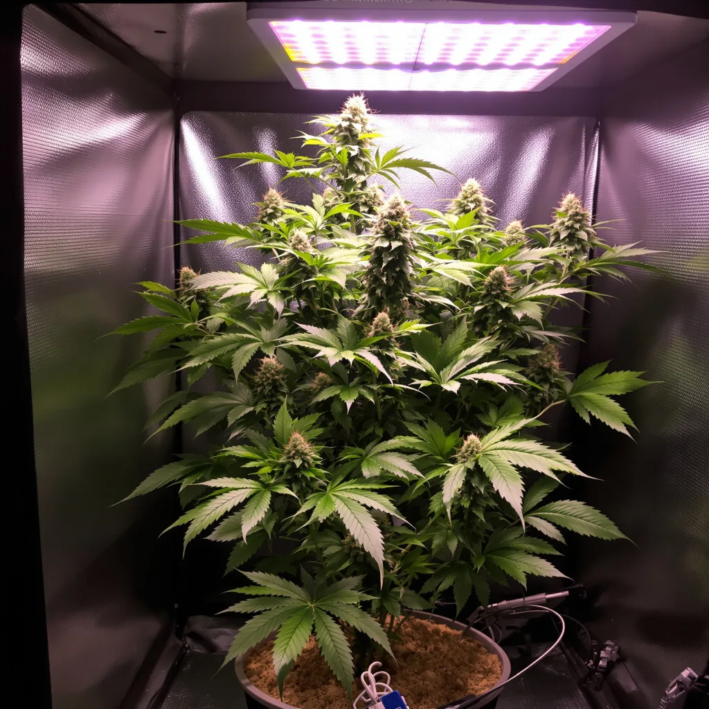 White Runtz cannabis plant in flowering stage — 60-100 cm autoflower