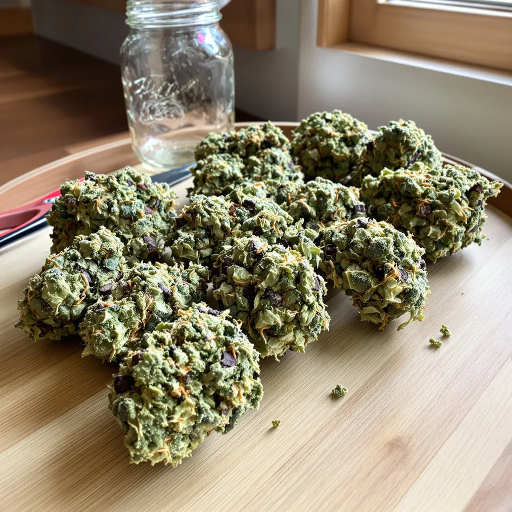 Willy's Wonder 65% indica / 25% sativa flower with visible trichomes