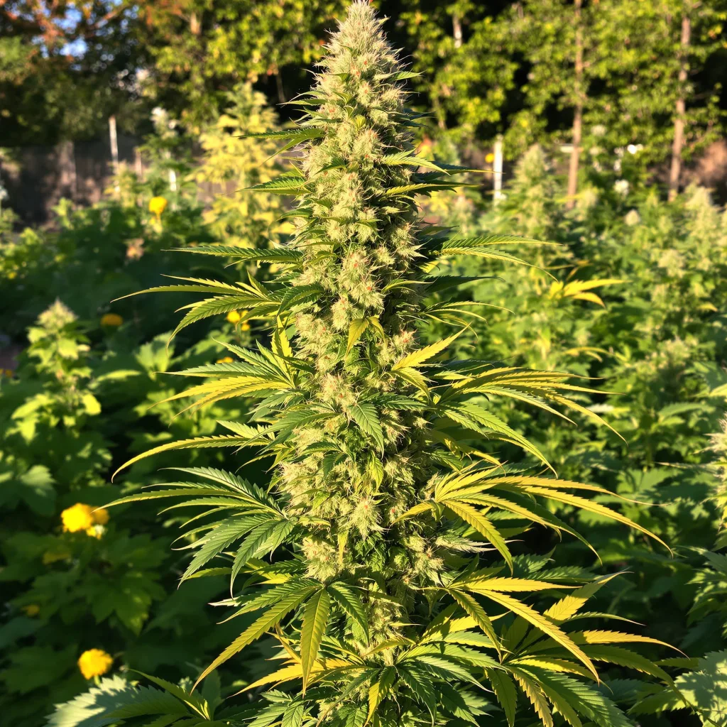 Willys Wonder 65% indica / 25% sativa flower with visible trichomes