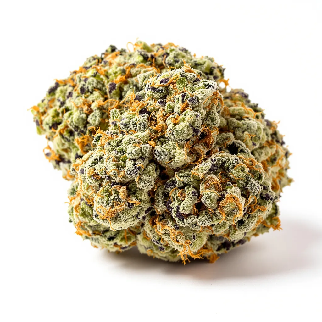 Wilson 64% indica / 36% sativa flower with visible trichomes