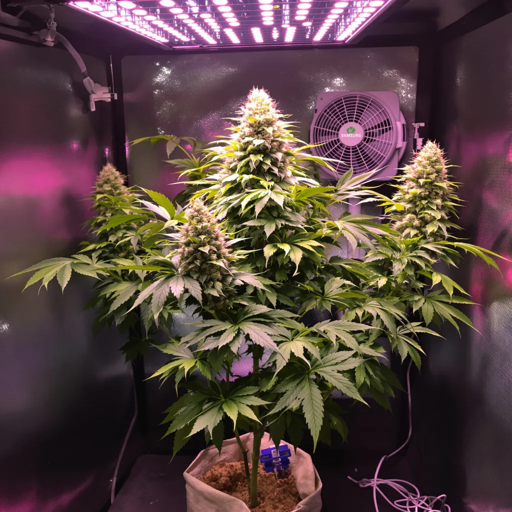 WMD cannabis plant in flowering stage — 90-130 cm feminised