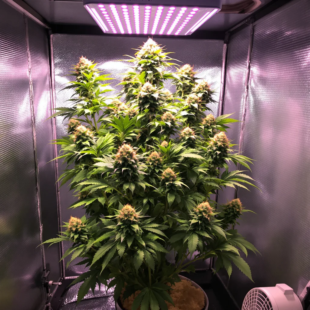 WTF cannabis plant in flowering stage — 60-100 cm autoflower
