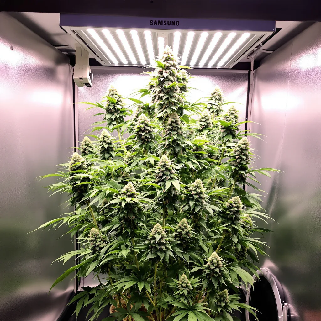 WTF cannabis plant in flowering stage — 120-180 cm feminised