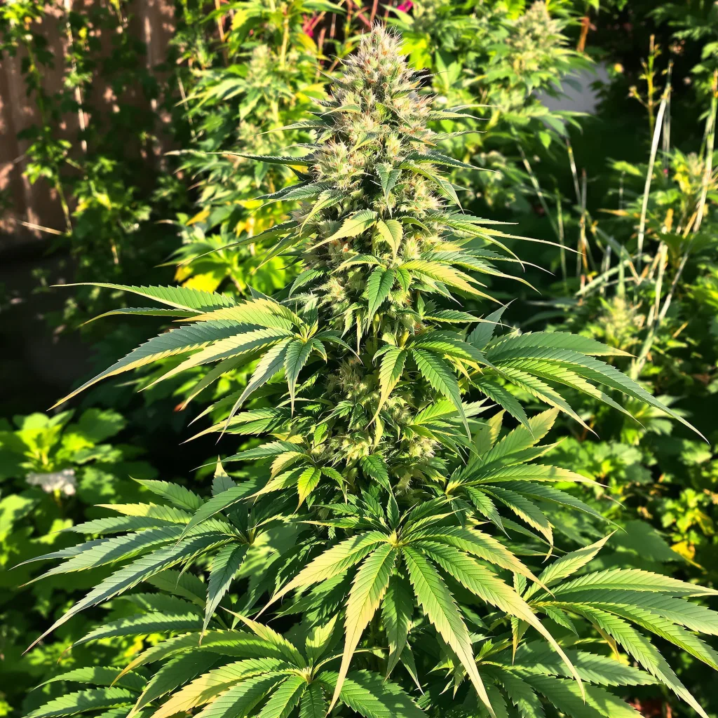 XXX 420 65% indica / 35% sativa flower with visible trichomes