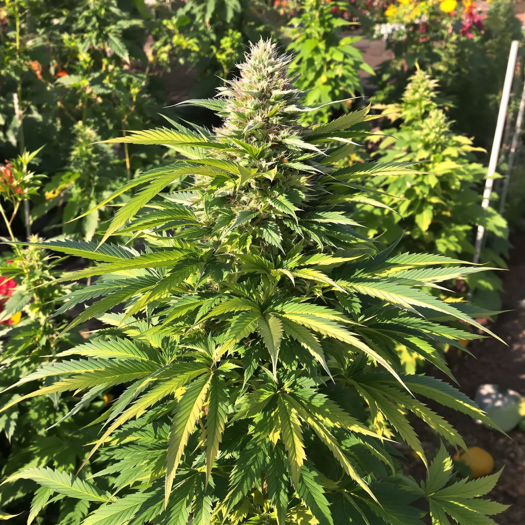XXX 420 65% indica / 35% sativa flower with visible trichomes