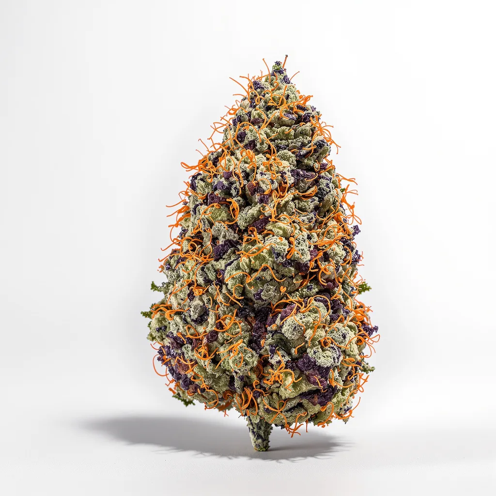 Yeti OG 69% indica / 31% sativa flower with visible trichomes