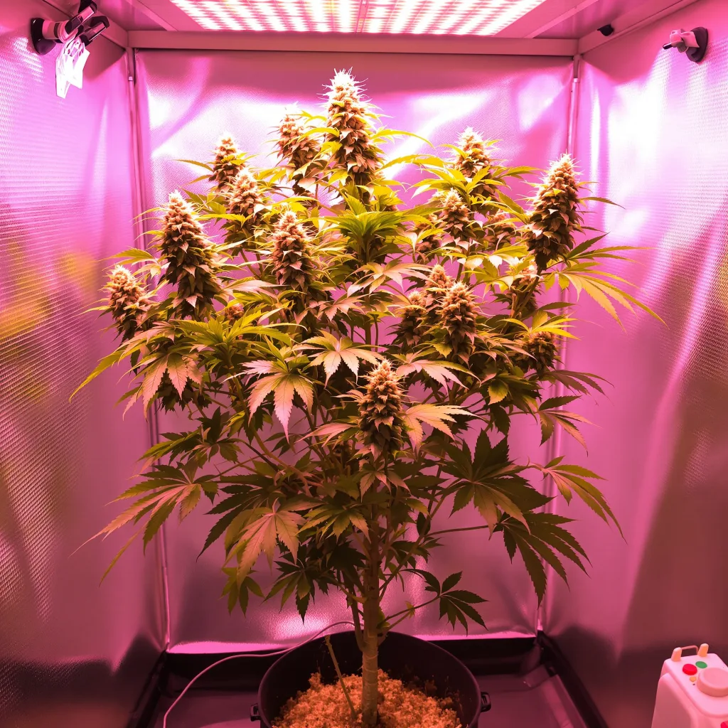 Yoda OG cannabis plant in flowering stage — 120-180 cm feminised