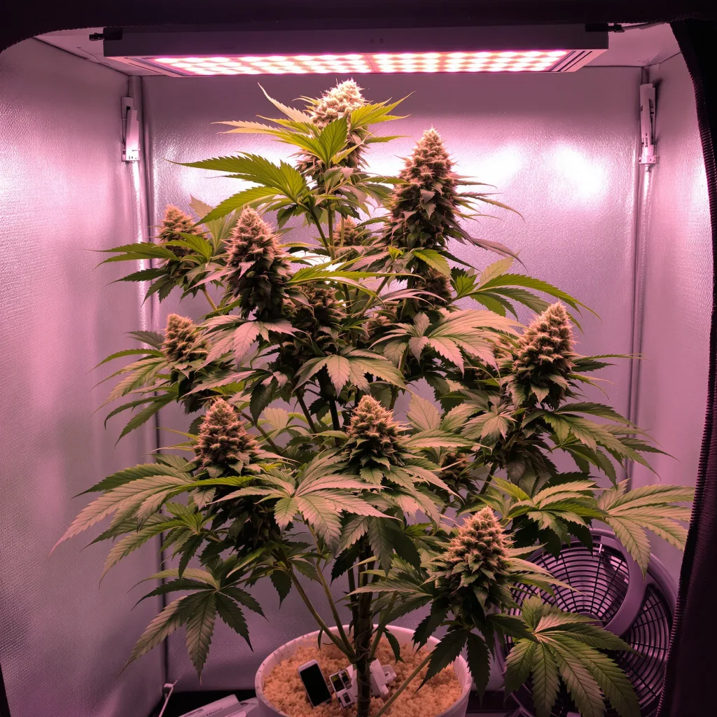 Yoda’s Brain cannabis plant in flowering stage — 90-130 cm feminised