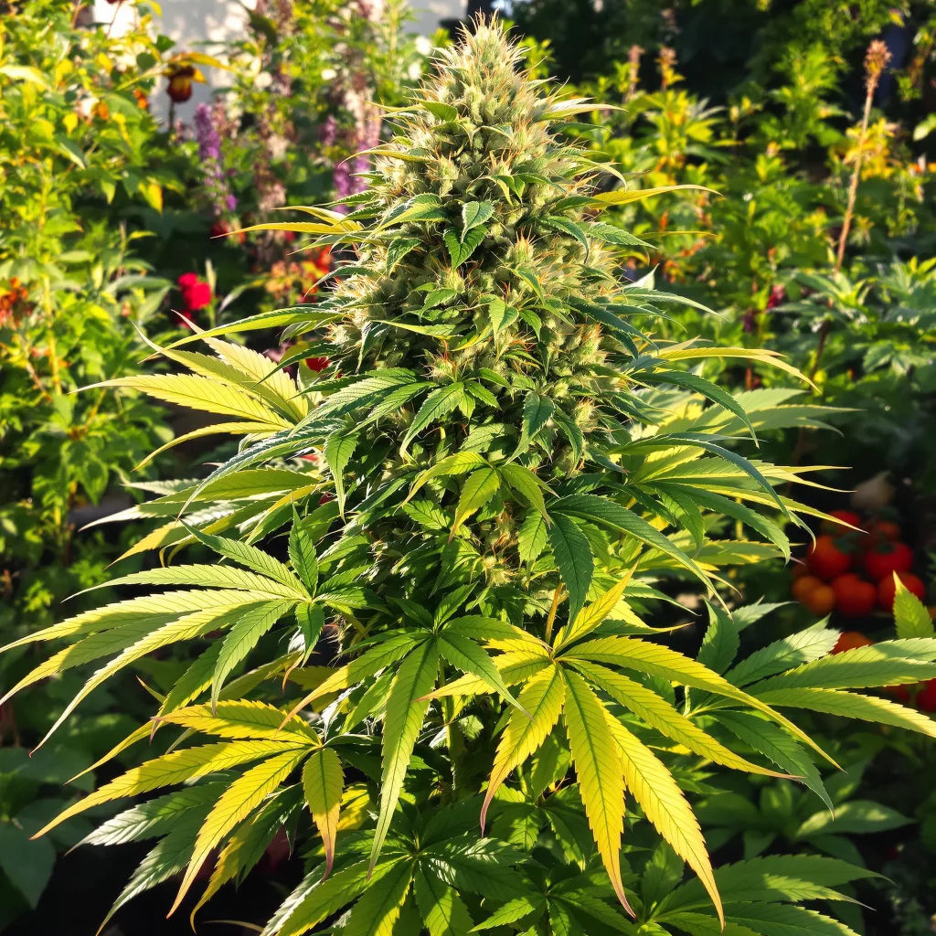 Yoda’s Brain 81% indica / 19% sativa flower with visible trichomes