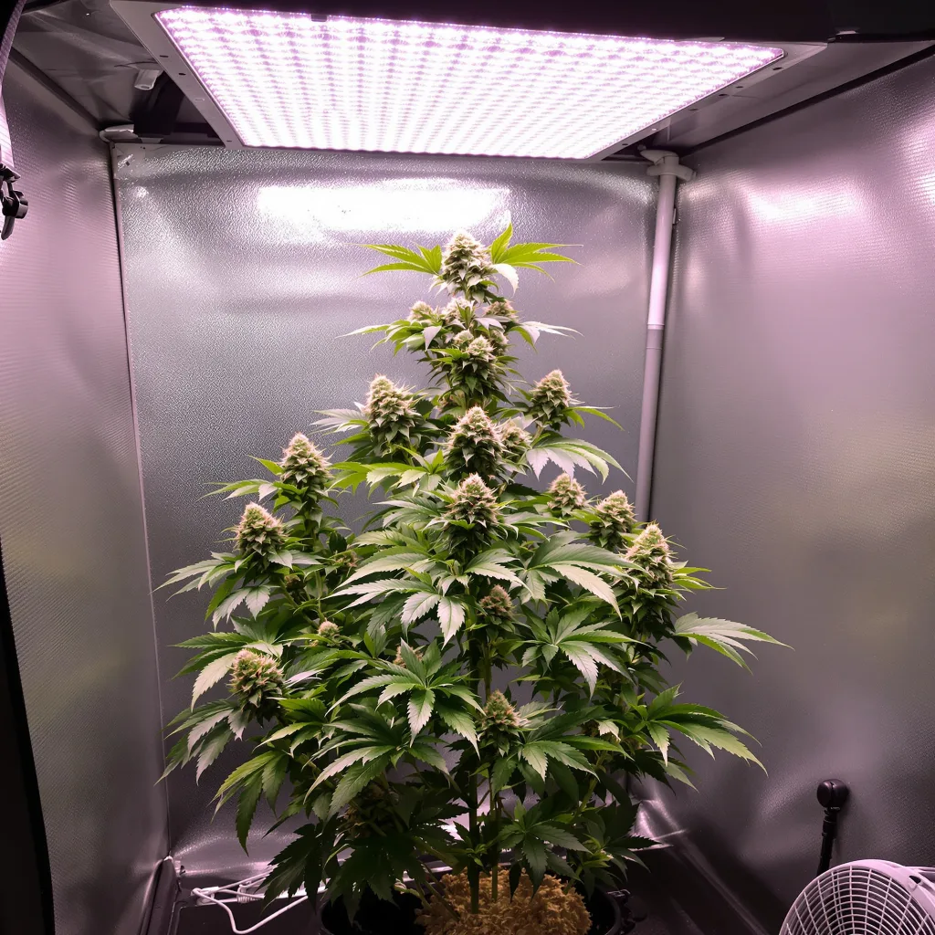 Yumboldt cannabis plant in flowering stage — 60-100 cm autoflower